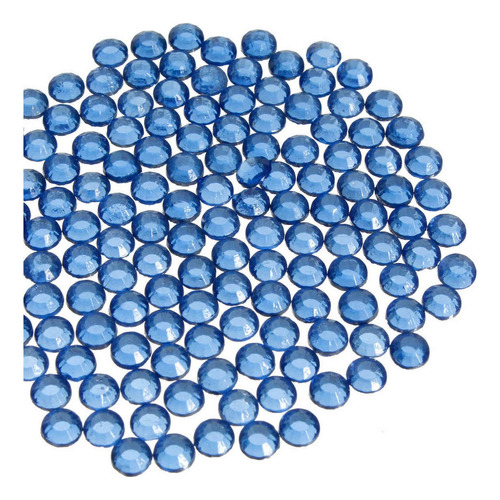 Piedra Cristal Preciosa Plana Zafiro Ss20 5mm 432pz Color Azul Diámetro 5 mm