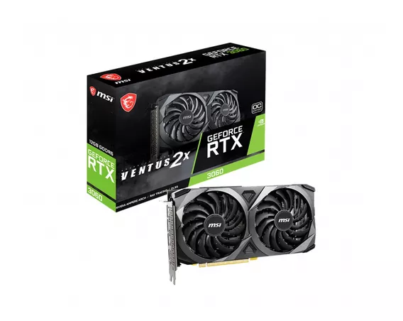 Placa Video Msi Geforce Rtx 3060 Ventus 12gb Oc, 2 Coolers!!