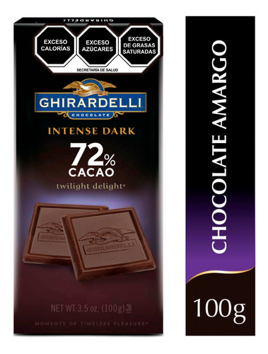 Chocolate Ghirardelli 72% Cacao Bar 100g