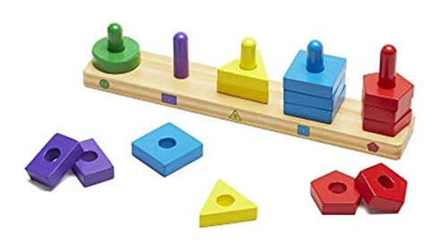 Tablero Melissa & Doug Apila Y Ordena, Juguete Educativo