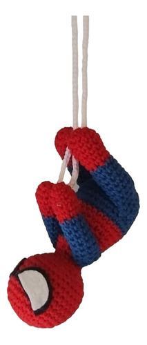 Spiderman Colgante Amigurumi. Deco. Colgante. 