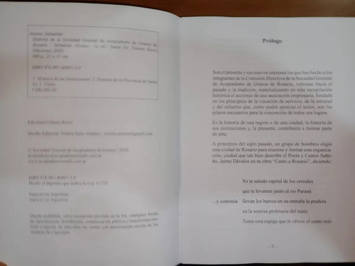 Historia Sociedad Gremial Acopiadores Granos Rosario Alonso