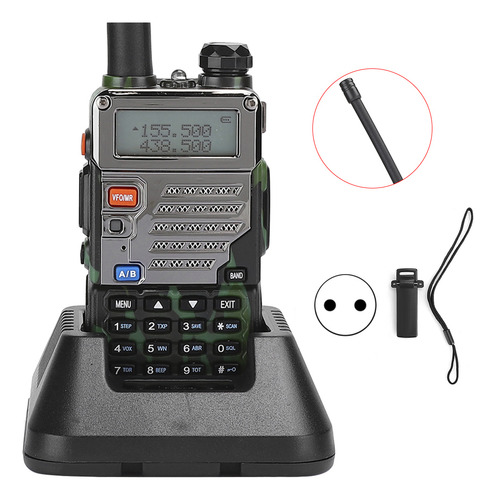 Walkie Talkie Profesional De Doble Banda Para Coche Con Camu