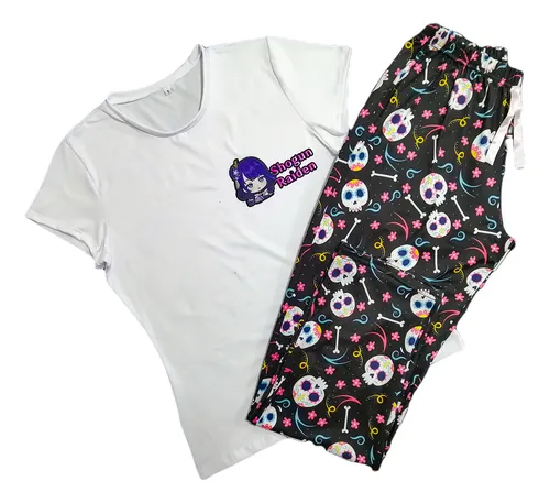 Pijama Multiusos Mujer 3 Piezas Blusas Pantalón Piel Durazno