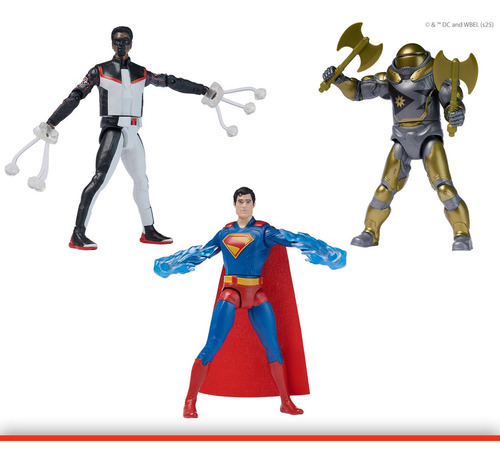 DC Comics, SUPERMAN, Linterna Verde, figura de acción Epic Strike, 15 cm, estilo como el de la película, incluye 2 accesorios, juguetes para niños y niñas a partir de 4 años