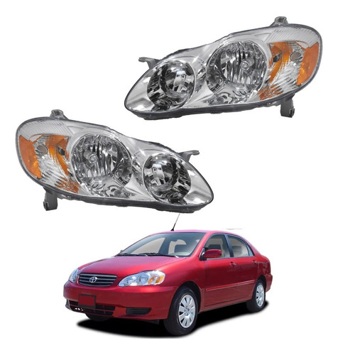 Faros Toyota Corolla Ce/le 2003 2004 Nuevos