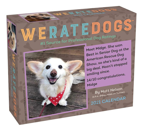 Weratedogs 2021 Day-to-day Calendar 710it