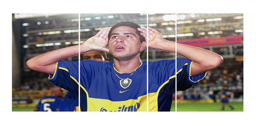 Cuadro Fútbol Riquelme Topo Gigio Políptico Cod 2025