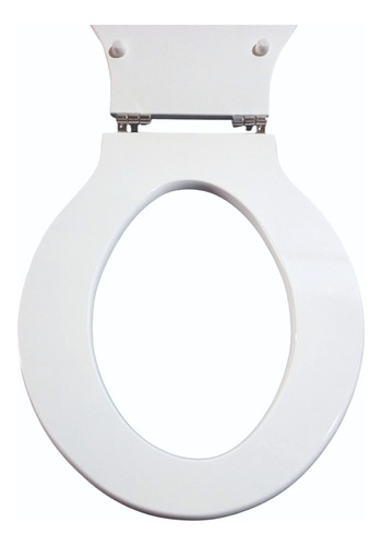 Tapa Asiento Inodoro Esquel Madera Blanco King Size Cromo
