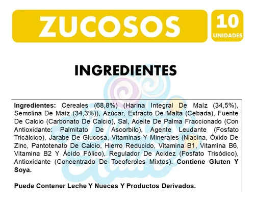 Cereal Zucosos Sabor A Maiz De Nestle (pack Con 10unidades)