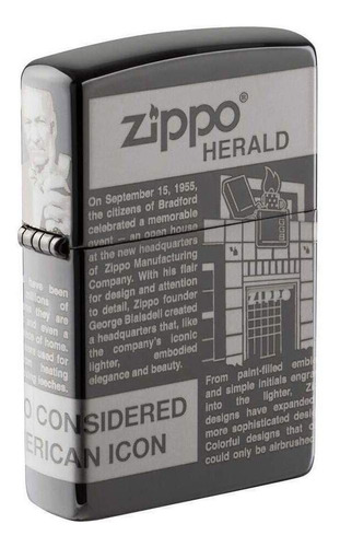 Isqueiro Zippo 49049 News Print Design