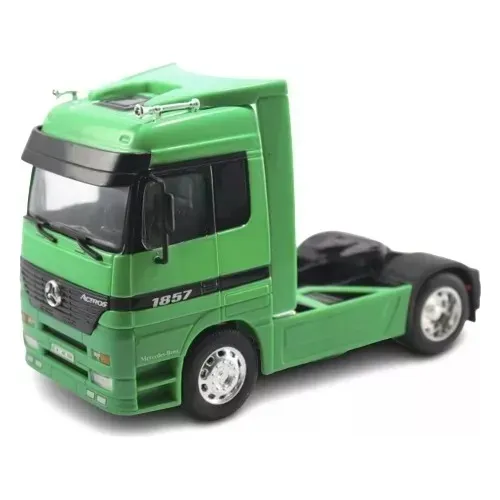 Miniatura Mercedes Benz Actros 4x2 Com Carreta 1/32 - Welly