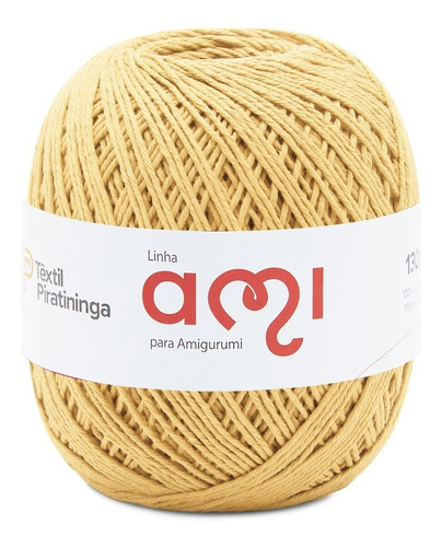 Linha Ami Para Amigurumi Têxtil Piratininga Com 250mts Cor 034- Solar