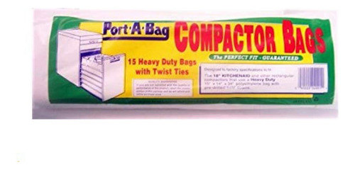 Port-a-bag Bolsas De 18 Pulgadas Para Compactador De Basura,