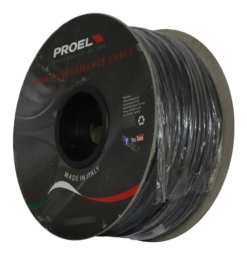 Cable Proel Balanceado Hpc210 100 Metros Hecho En Italia