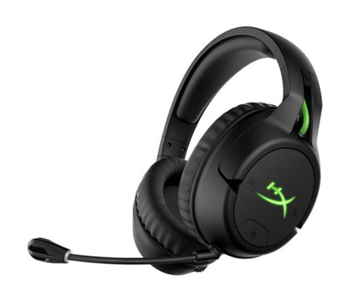 Auriculares gamer inalámbricos HyperX CloudX Flight negro con luz  verde LED