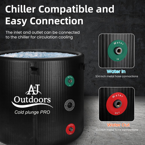 Bañera De Hielo Anj Outdoors Inflable 488l Para