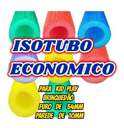 Imagem 3 de 10 de Isotubo Blindado Econômico P/kid Play Brinquedão Kit C/60mts
