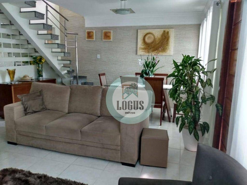 Imagem 2 de 11 de Sobrado Bem Distribuído Com 230m² Composto Por 3 Dormitórios Sendo 1 Suíte, À Venda Por R$ 750.000,00 - Vila Curuçá. Santo André/sp - So0433