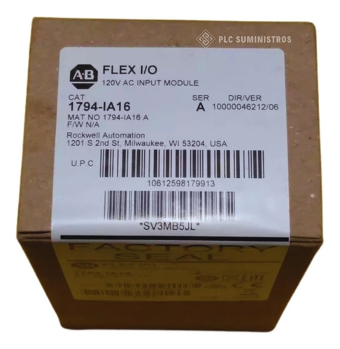 Allen_bradley 1794-ia16 120vac Flex I/o Módulo