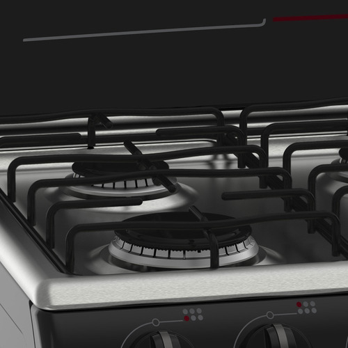 Estufa Mabe Diseño EM7641BAI a gas/eléctrica 6 quemadores negra puerta con visor 126.6L