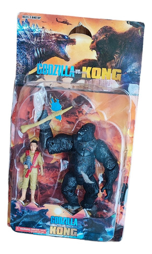 Muñeco King Kong 16cm Articulado Hacha  + Jia 