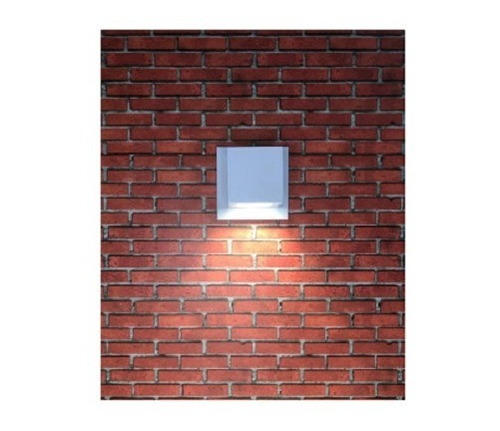 Arandela Parede Quadrada Externa 1 Lamp G9 1 Facho P/baixo Cor Branco 110v/220v