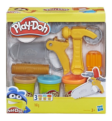 Play Doh Conjunto Ferramentas De Construção Hasbro