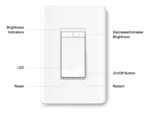 Interruptor Smart Wi-fi Con Dimmer Tp-link Tapo S500d Tz