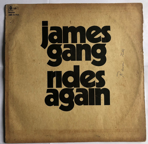 Lp James Gang - James Gang Rides Again