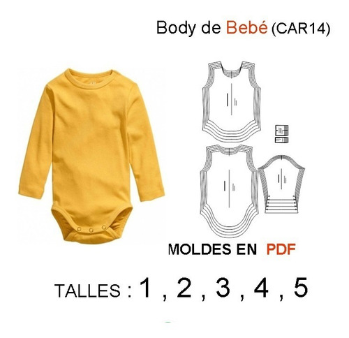 Moldes Para Confeccionar Body De Bebé