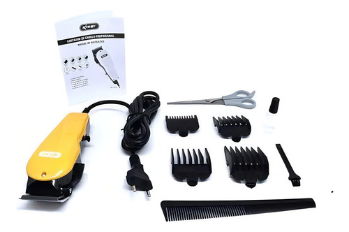 Maquina De Cortar Cabelo Qualidade Profissional Qr-8918 Knup