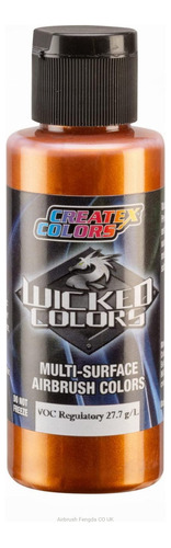 Createx Wicked Colors W365 Metallic Burnt Orange 2oz Pintura