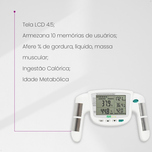 Monitor Analisador De Gordura Por Bioimpedância - Avanutri