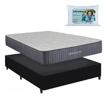 Comprar Compramas Color Negro 1 1\u002F2 plaza Sommier Plaza Y Media Colchon Espuma Somie Revesible Premium