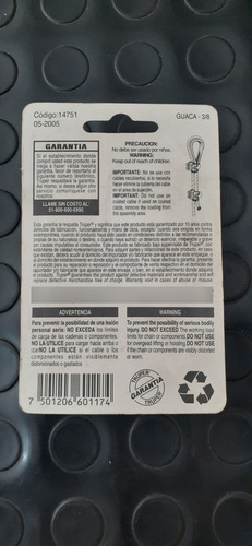 Imagen 2 de 2 de Guardacabo 3/8 De Acero Para Guaya - Truper - Guarda Cabo