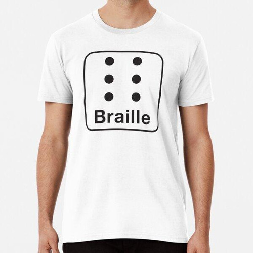 Remera Símbolo Braille Algodon Premium