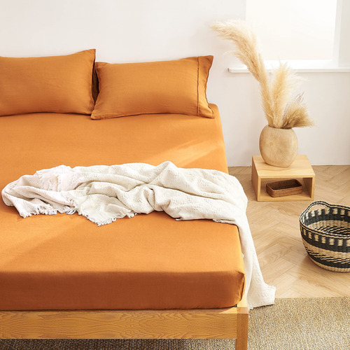 Sábana Ajustable De Lino Berklan Ropa De Cama 100% Lino