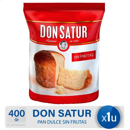 Pan dulce Don Satur sin frutas 400g