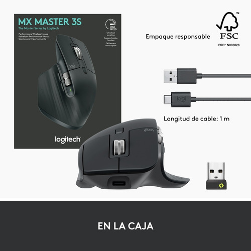 Mouse Wireless Logitech Mx Master 3s Grafito