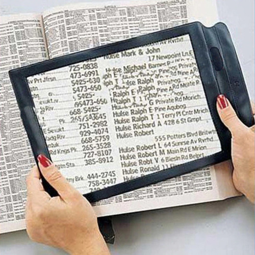 Lupa De Lectura 3x Plana Flexible Para Leer Libros.