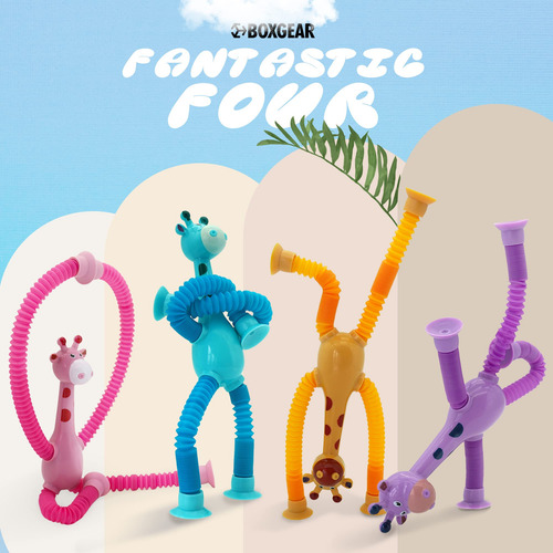 Ventosa Telescópica Led Fidget Toy Boxgear Con Forma De Jira