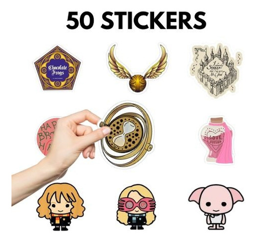 50 Stickers Harry Potter Calcomanias Harry Potter