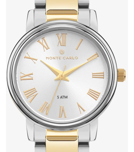 Relógio Monte Carlo Feminino Classic Em Aço Bicolor