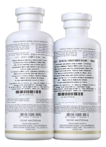 Kit Satin Oil Keune
