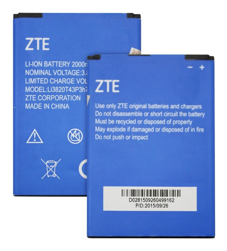 Bateria Zte Li3820t43p3h785440 Compatible Para L2 Plus