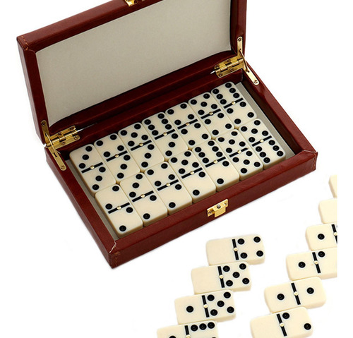 Juego De Dominó Multifuncional Con Caja, 28 Fichas De