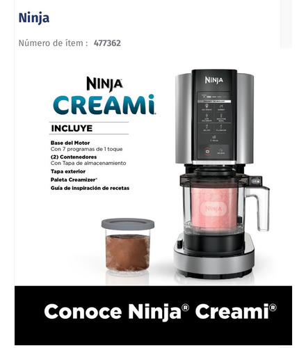 Máquina Para Hacer Helados Ninja