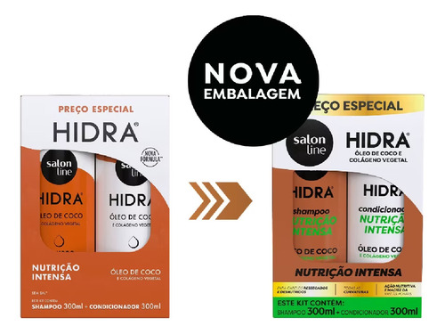 Shampoo E Condicionador Salon Line Hidra Coco 300ml