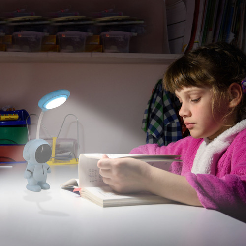 Lâmpada De Mesa Led Astronaut Spaceman Student Desktop Cabec